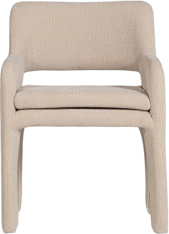 Vtwonen Bigfoot Eetkamerstoel Chenille Zand Beige 78x57x56 cm - Foto 4