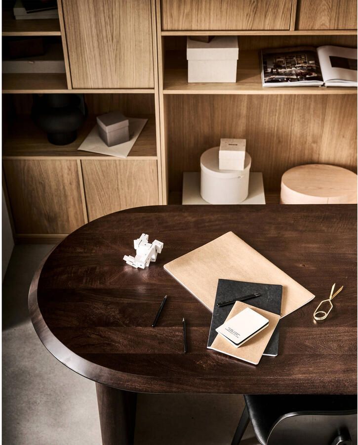 Vtwonen Modulair Bovenkast Eikenhout Fineer Naturel 199x77x40