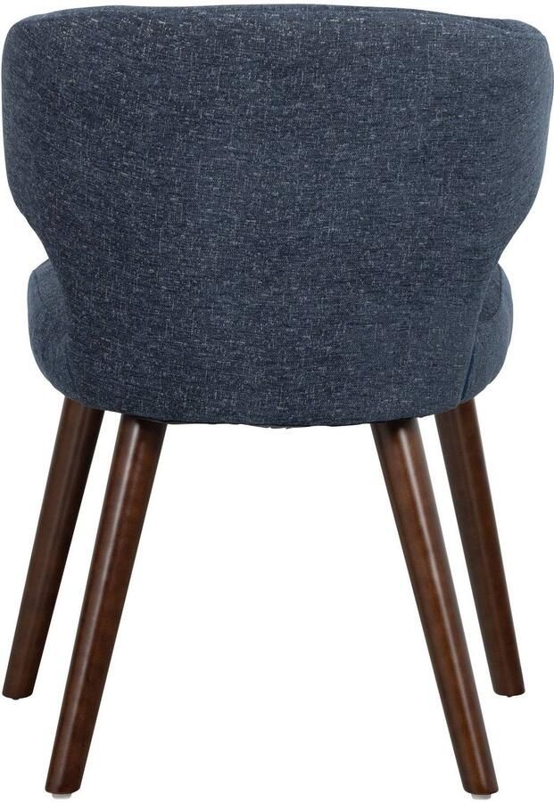 Vtwonen Cape Eetkamerstoelen Stof Blauw Set van 2 - Foto 3