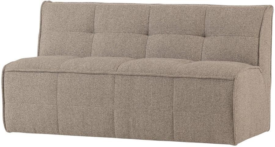 Vtwonen Cluster Eetbankje Met Rugleuning Bouclé Khaki Bruin