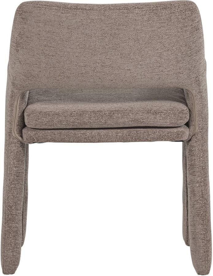 Vtwonen Bigfoot Eetkamerstoel Chenille Taupe Bruin 78x57x56 cm - Foto 2