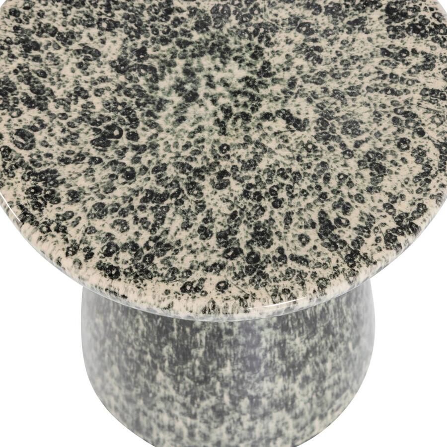 Vtwonen Fleck Bijzettafel Ø35x45 cm Keramiek Donkergrijs Melange - Foto 2