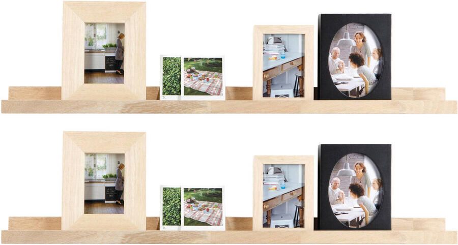 Vtwonen fotolijstplank blank eiken (set van 2) (6x100x10 cm)