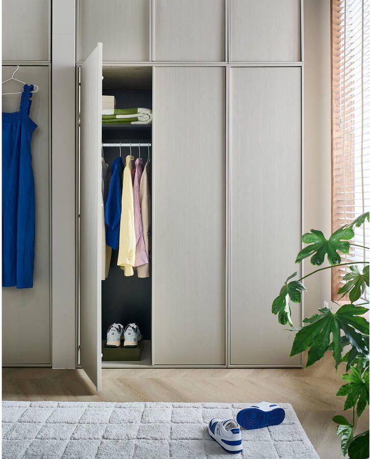 WOOOD Multifunctionele kast Daily garderobekast met push-to-open functie hoogte 200 cm breedte 50 of 100 cm - Foto 4