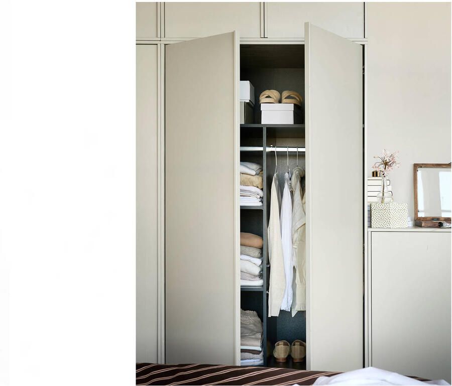 WOOOD Multifunctionele kast Daily garderobekast met push-to-open functie hoogte 200 cm breedte 50 of 100 cm - Foto 5