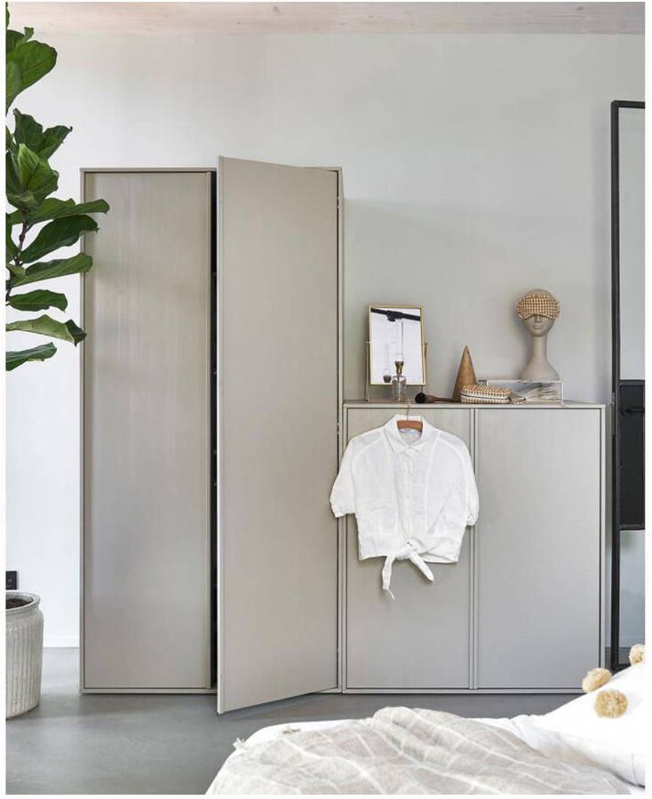 WOOOD Multifunctionele kast Daily garderobekast met push-to-open functie hoogte 200 cm breedte 50 of 100 cm - Foto 4