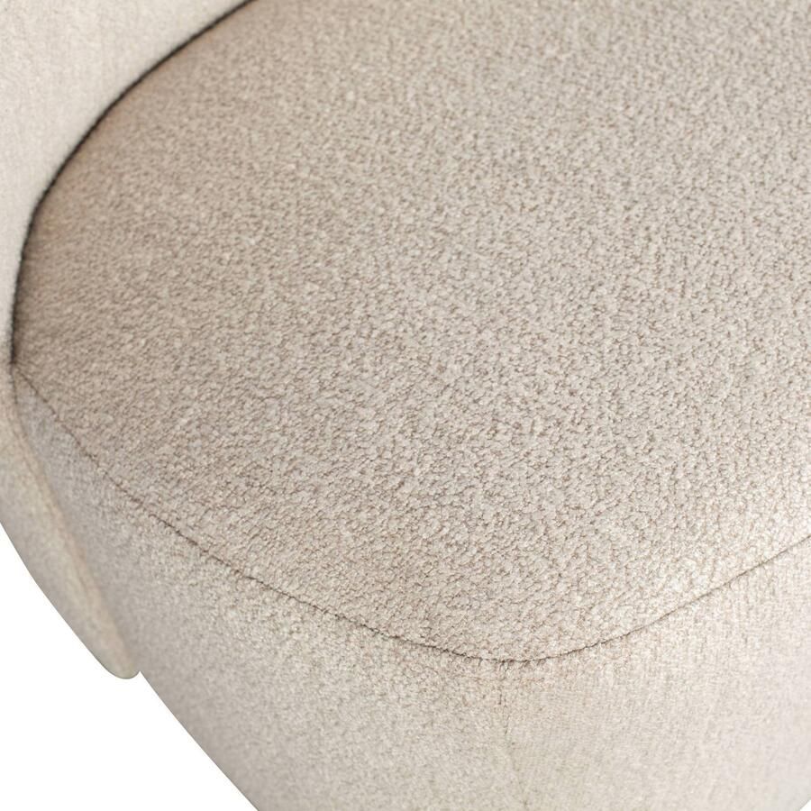 Vtwonen Lofty Fauteuil Bouclé Stof Naturel Beige 75x68x72 cm