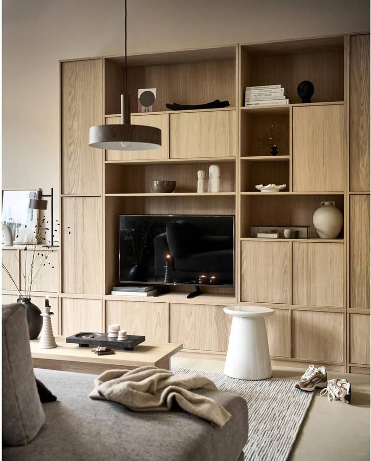 Vtwonen Modulair Bovenkast Eikenhout Fineer Naturel 199x110x40 - Foto 3