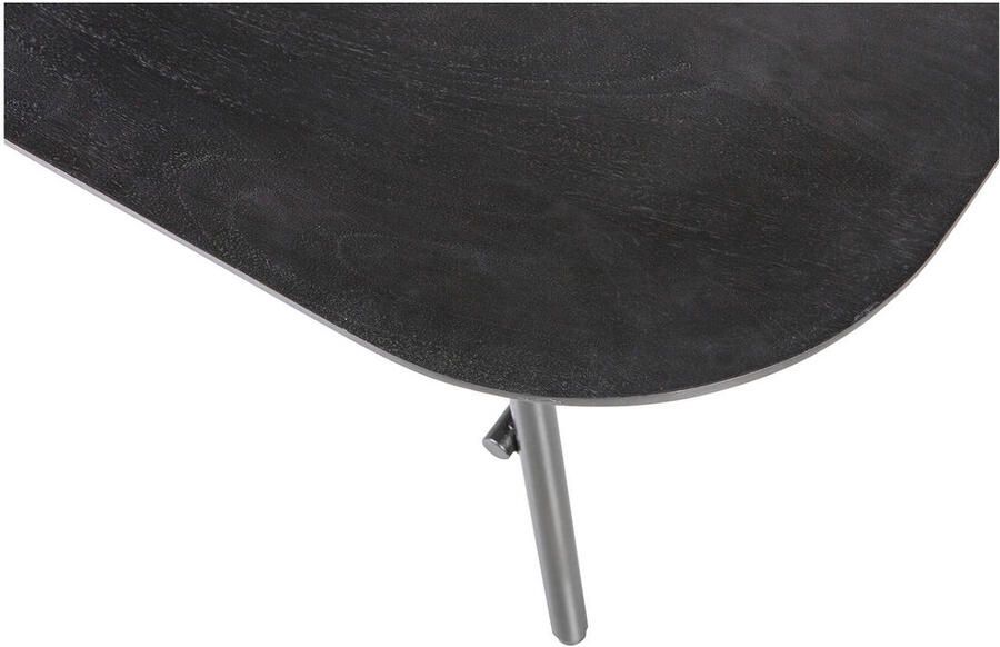 Vtwonen Salontafel Elegance Mangohout en Metaal 100 x 60cm Zwart - Foto 2
