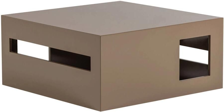 Vtwonen Modern Salontafel MDF Hout Hoogglans Zand Bruin 40x88x88 cm