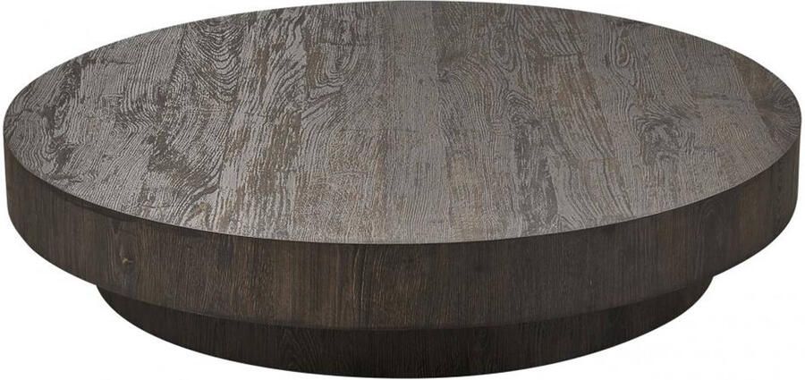 Vtwonen Ronde Salontafel Shield Too MDF 100cm Donkerbruin Japandi - Foto 2