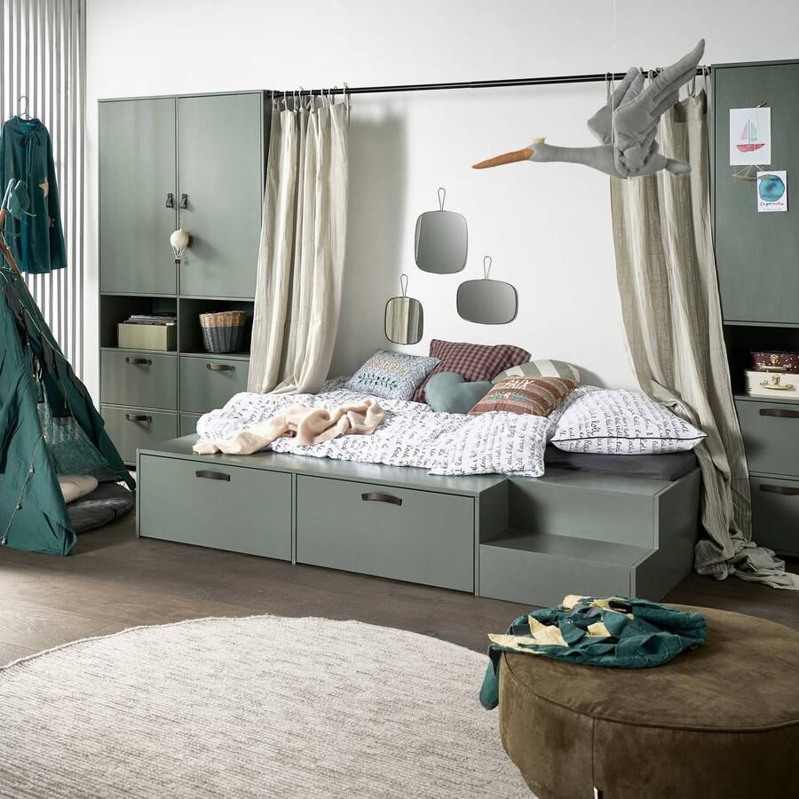Vtwonen Vt Wonen Bed Stage Groen Hout Groen 35x204x131cm (HxBxD)