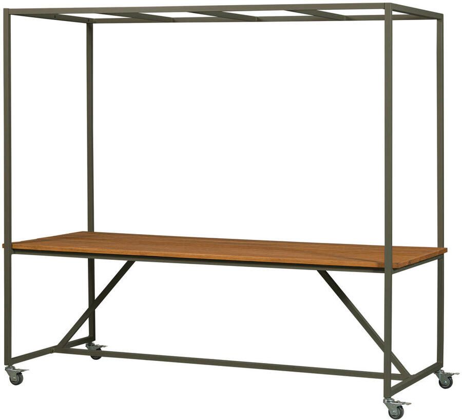 Vtwonen Outdoor Eettafel Blue Sky Met decoframe 220 x 97cm Bruin - Foto 3