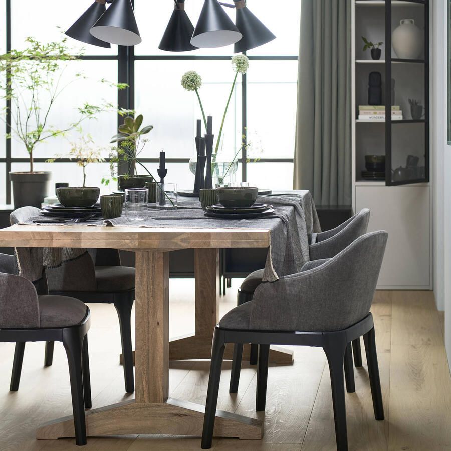 WOOOD Vitrinekast Basic met twee deuren h 230 cm x b 52 5 cm