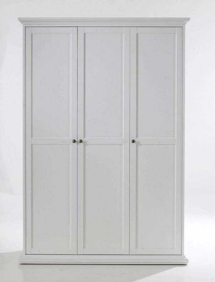 Hioshop Venedig kledingkast 3 deuren B140 cm wit. - Foto 3