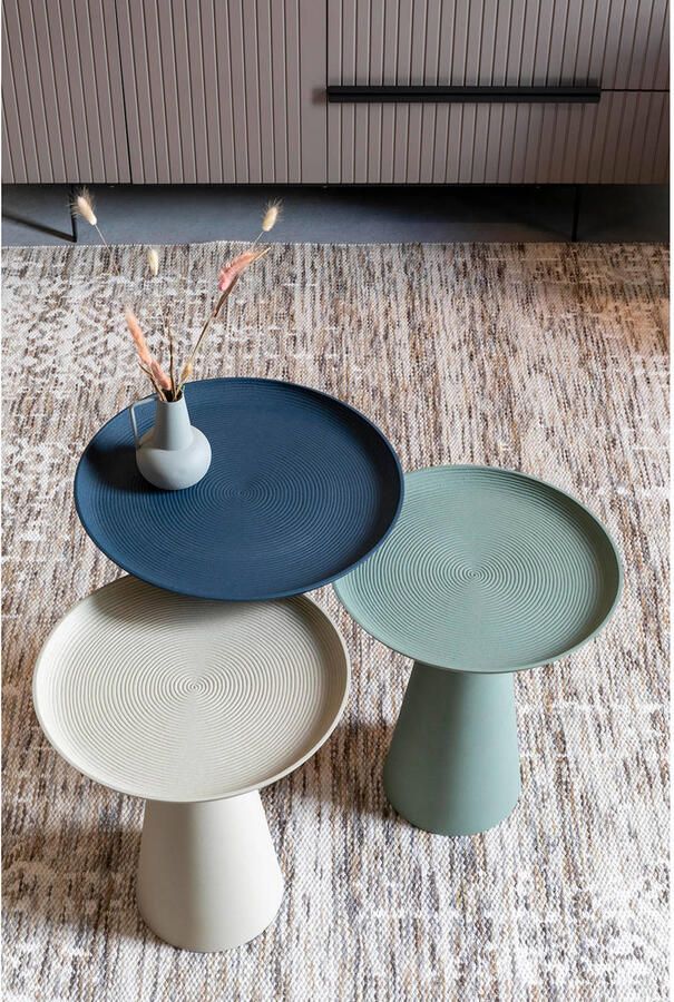 Housecraft Living Housecraft Ringar Bijzettafel Rond Metaal 34 5x34 5 cm (M) Wit - Foto 3