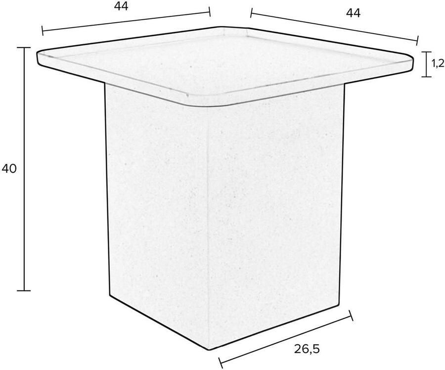 Housecraft Living Housecraft Sverre Bijzettafel Rond Metaal 45 5x45 5 cm Roze - Foto 3