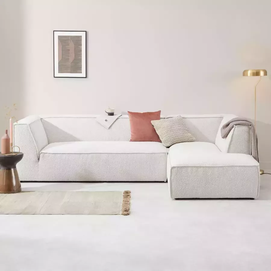 NOUS Living hoekbank Newton hoek rechts crème