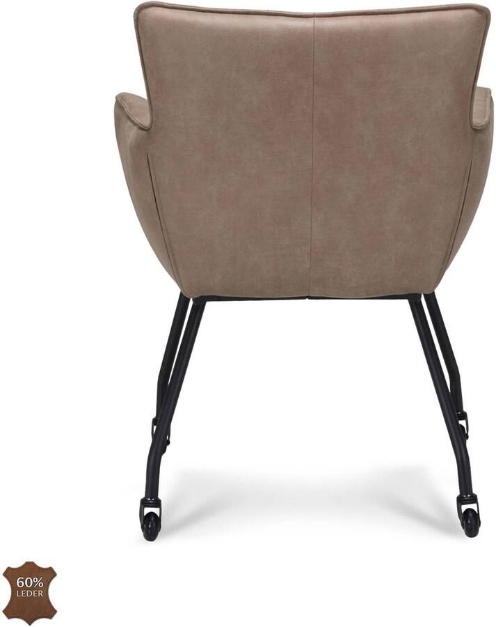 Wehkamp Home Armstoel met wielen Nea (set van 2) - Foto 2