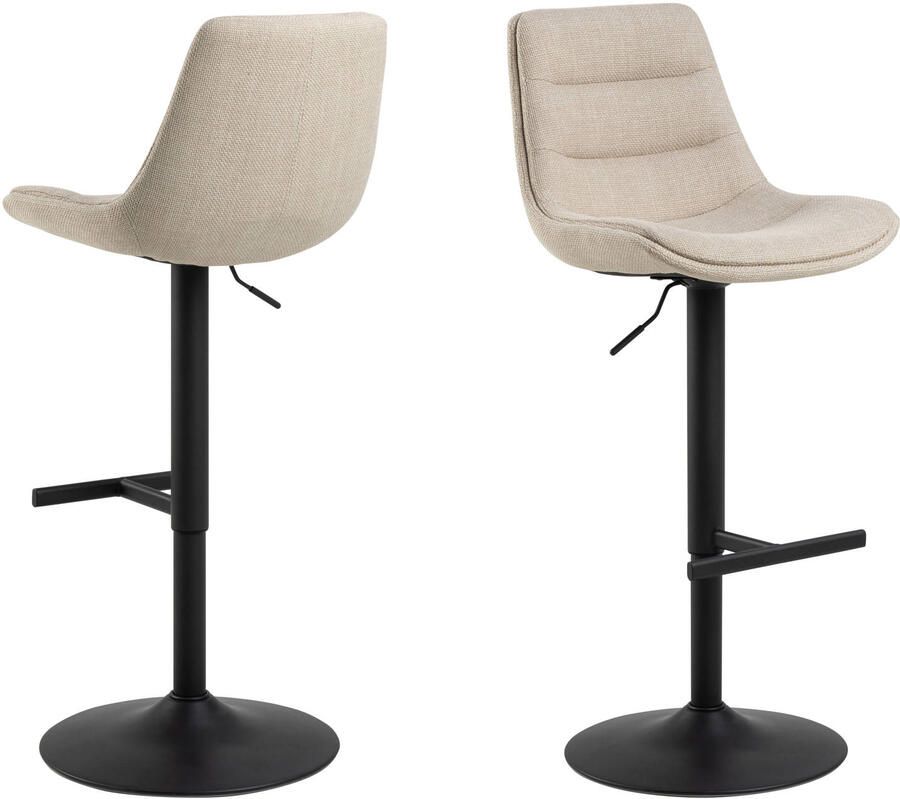 Bendt Draaibare Barkruk Labarron Beige (zithoogte 65-86cm)