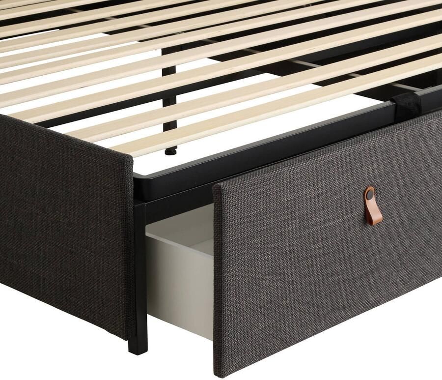 Giga Living Bed Dawson Basel Donkergrijs - Foto 3