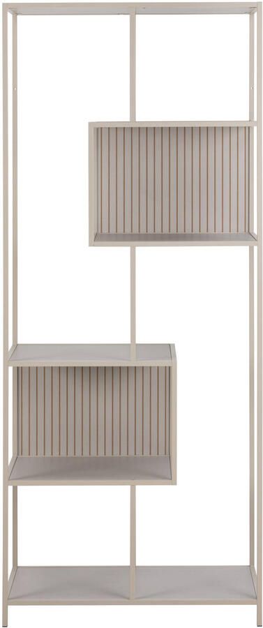 Giga Living Boekenkast Varven Melamine Grijs Open 185cm - Foto 5