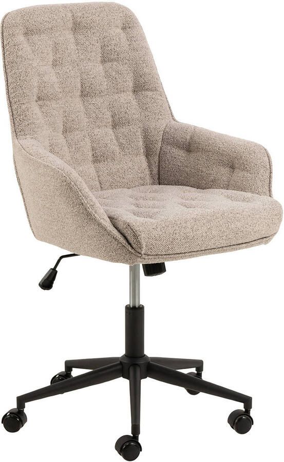 Giga Living Bureaustoel Alleri Stof Beige Zithoogte 57cm - Foto 4