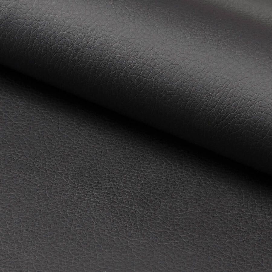 Giga Living Bureaustoel Zwart Leer Verstelbaar 49x54x91cm Muris