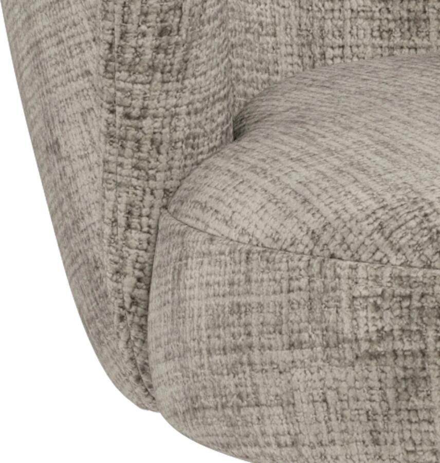 Giga Living Eetkamerstoel Durin Grijs Stof Zithoogte 48cm - Foto 3