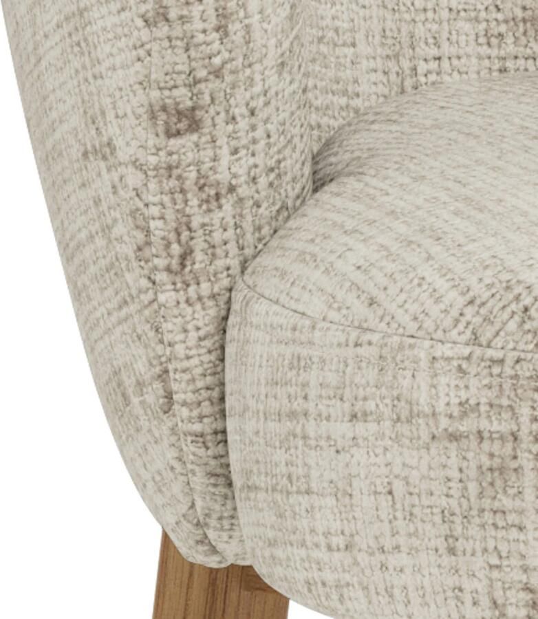 Giga Living Eetkamerstoel Darlene Met Armleuning Juto Beige Set van 2 - Foto 2