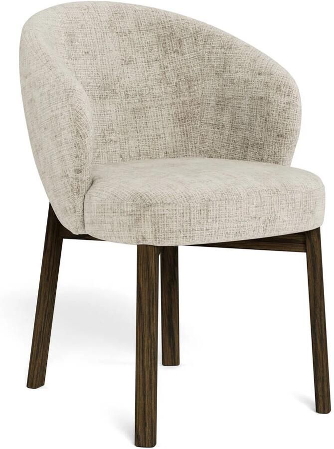 Giga Living Armstoel Durin Juto Beige Eiken Set van 2 - Foto 2