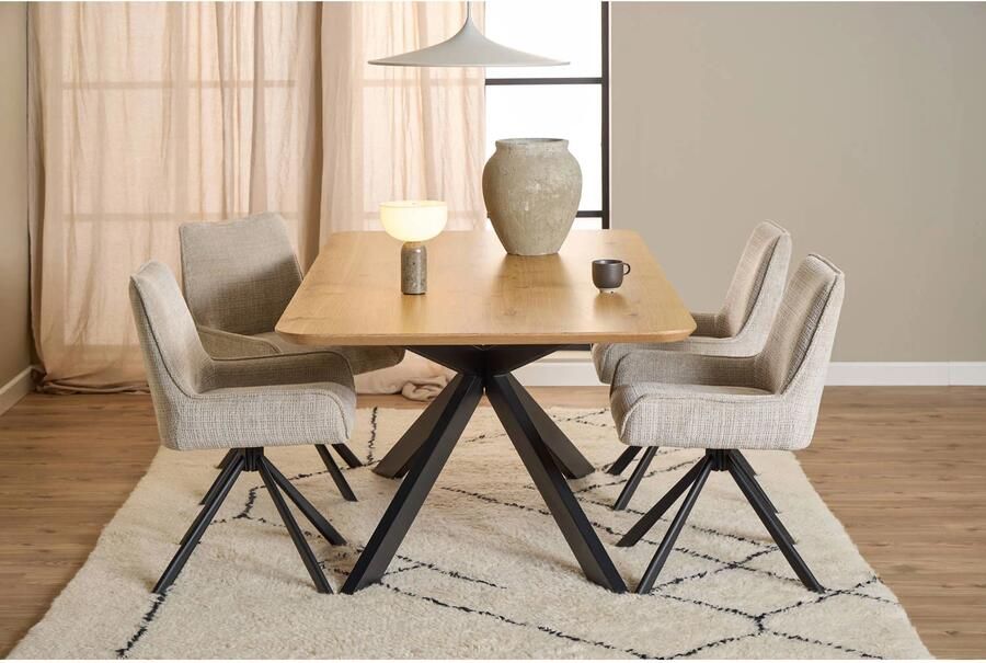 Giga Living SenS-Line Decoratie Ster met Standaard Naturel Recycled Teakhout - Foto 4