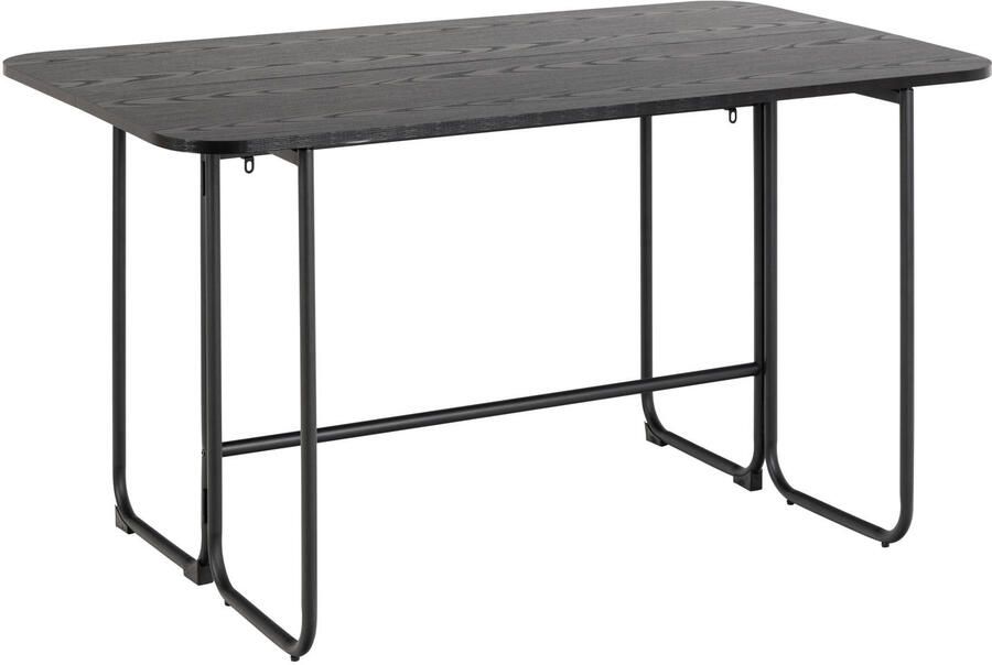 Giga Living Eettafel Darrel 80x140x77 cm Zwart Uitschuifbaar - Foto 4