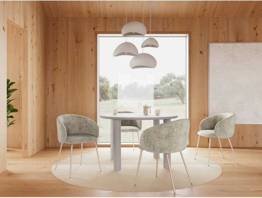 Giga Living Eettafel Kiki Grijs Ø120cm - Foto 2