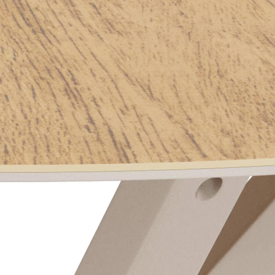 Giga Living Eettafel Luno Keramiek Eiken Grijs Ø119cm - Foto 3
