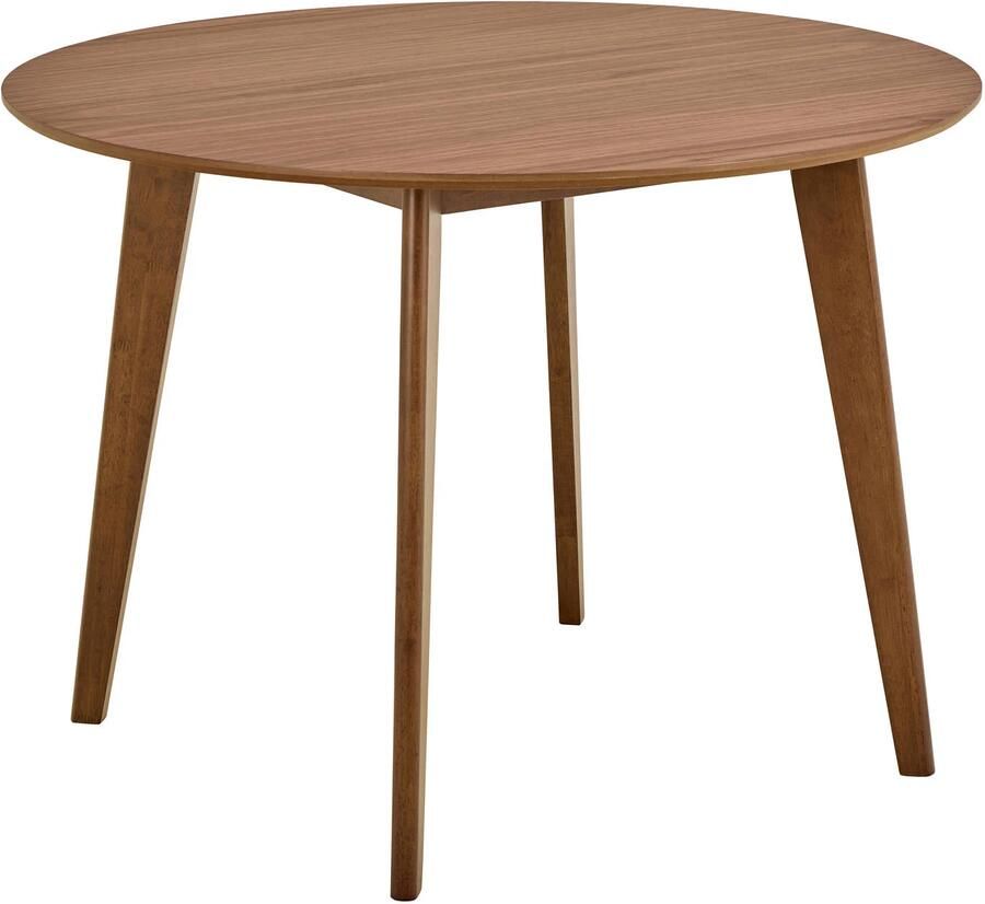 Giga Living Ronde Eettafel Levi Ø105x76cm Walnoot Fineer Rechte Poot 2-4 Personen - Foto 3