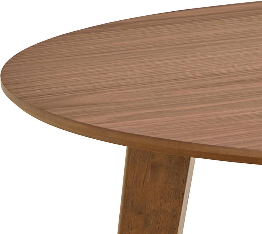 Giga Living Ronde Eettafel Levi Ø105x76cm Walnoot Fineer Rechte Poot 2-4 Personen - Foto 4