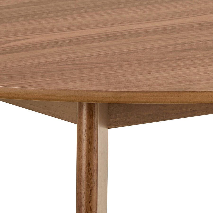 Giga Living Ronde Eettafel Levi Ø120x76cm Walnoot Fineer Rechte Poot 2-4 Personen - Foto 2
