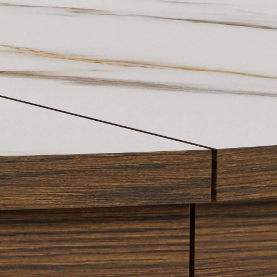 Actona Southampton eetkamertafel 120x120cm beige - Foto 3