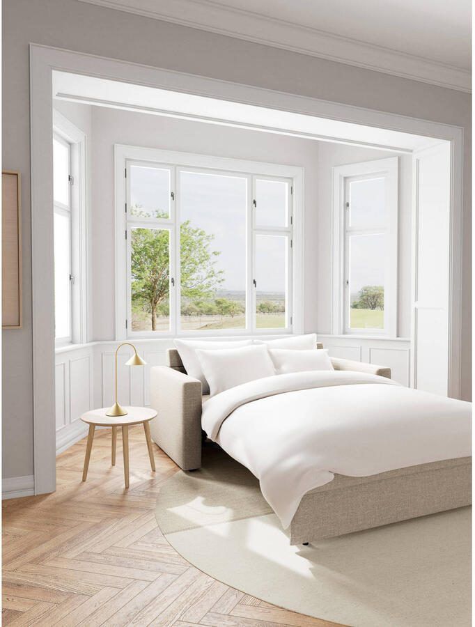 Giga Living Slaapbank Floor Met Armleuning Basel Beige 176cm - Foto 2