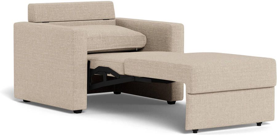 Giga Living Slaapbank Floor Met Armleuning Basel Beige 105cm - Foto 4