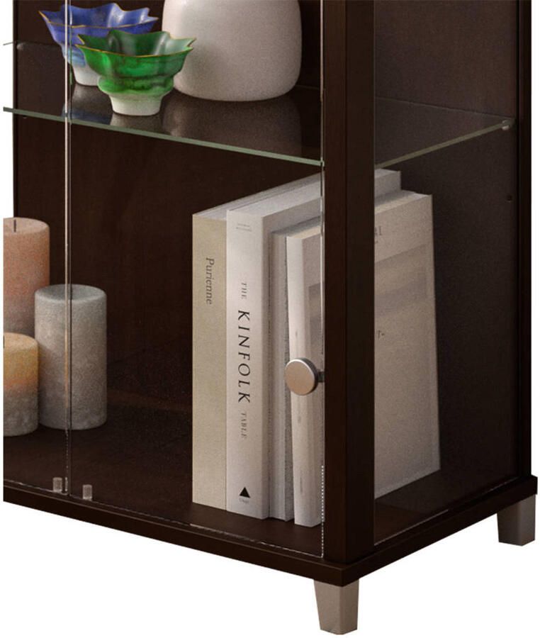 Fif möbel Vitrinekast OPTIMA Standvitrine vitrinekast glazen vitrine verzamelvitrine