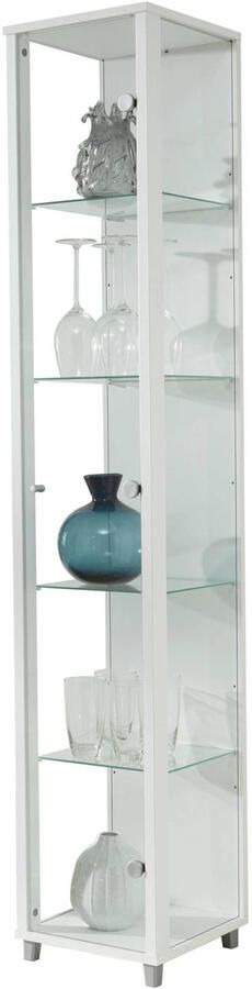 Fif möbel Vitrinekast OPTIMA hoogte ca. 172 cm Staande vitrine Glasvitrine 1x Glazen deur perfect voor verzamelaars verzamelvitrine - Foto 3