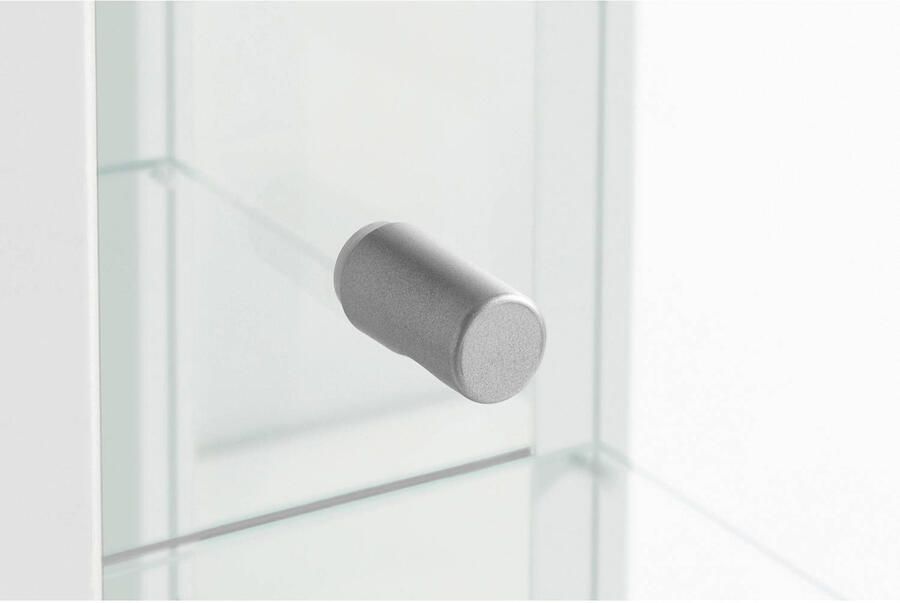 Fif möbel Vitrinekast OPTIMA hoogte ca. 172 cm Staande vitrine Glasvitrine 1x Glazen deur perfect voor verzamelaars verzamelvitrine