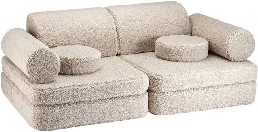 Konges Sløjd Wigiwama Teddy Settee 136x78x46cm Biscuit - Foto 2