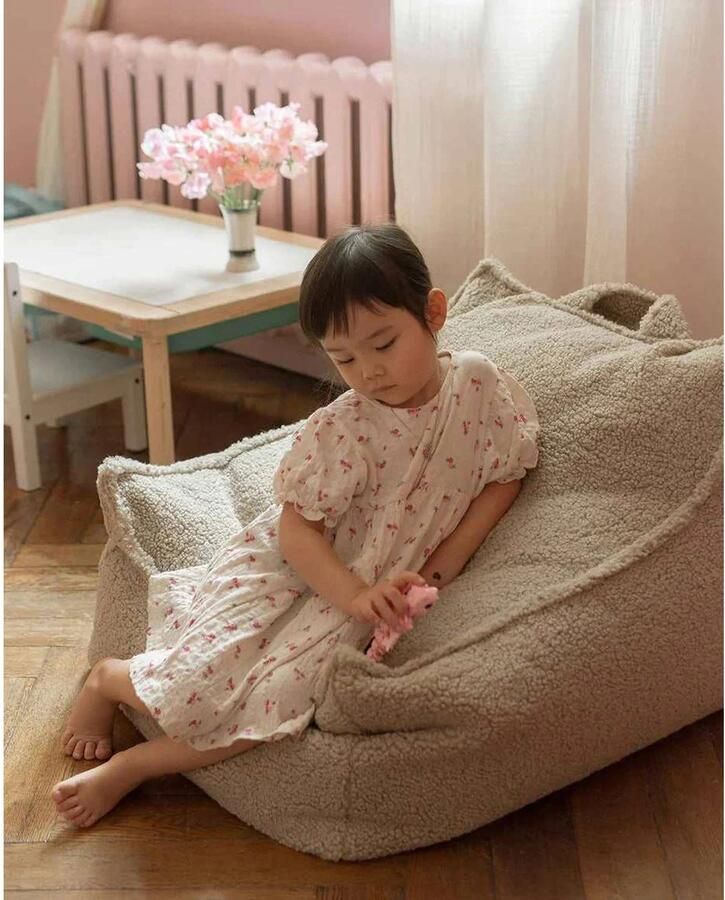 Wigiwama Zitzak Chair Biscuit uitwasbare hoes ontspannen zitten zitzak voor kids zitzak kinderkamer slaapkamer zitzak - Foto 2
