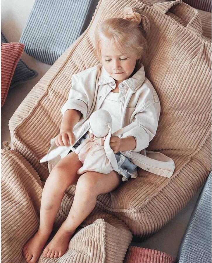 Wigiwama Beanbag Chair Zitzak met Ottoman Brown Sugar - Foto 2