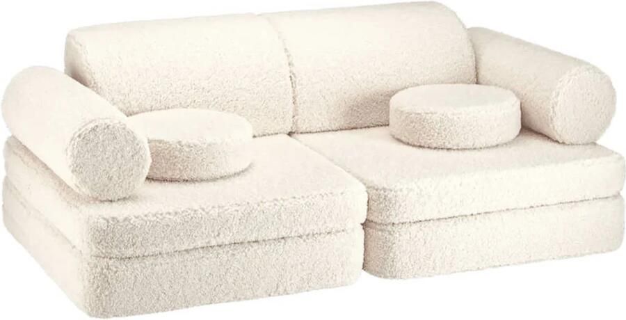 Konges Sløjd Wigiwama Teddy Settee 136x78x46cm Cream White - Foto 2