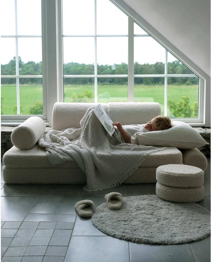 Konges Sløjd Wigiwama Teddy Settee 136x78x46cm Cream White - Foto 3