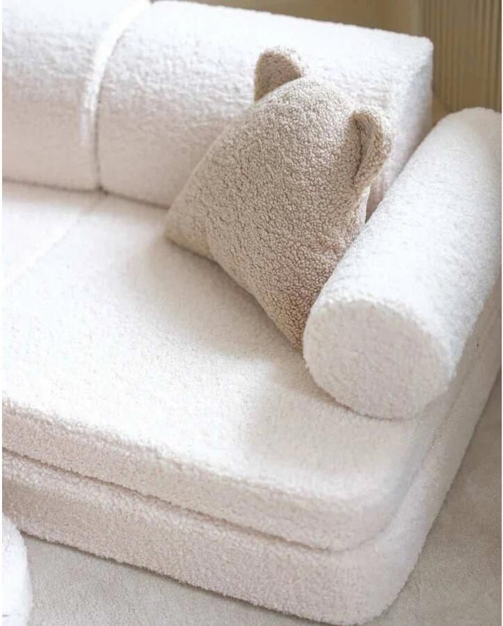 Konges Sløjd Wigiwama Teddy Settee 136x78x46cm Cream White - Foto 4